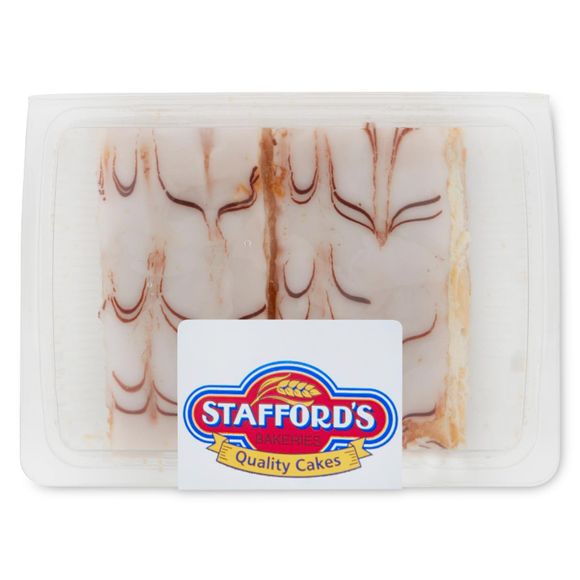 Dairy Cream Twin Pack Vanilla Slices 240g Stafford's Bakeries